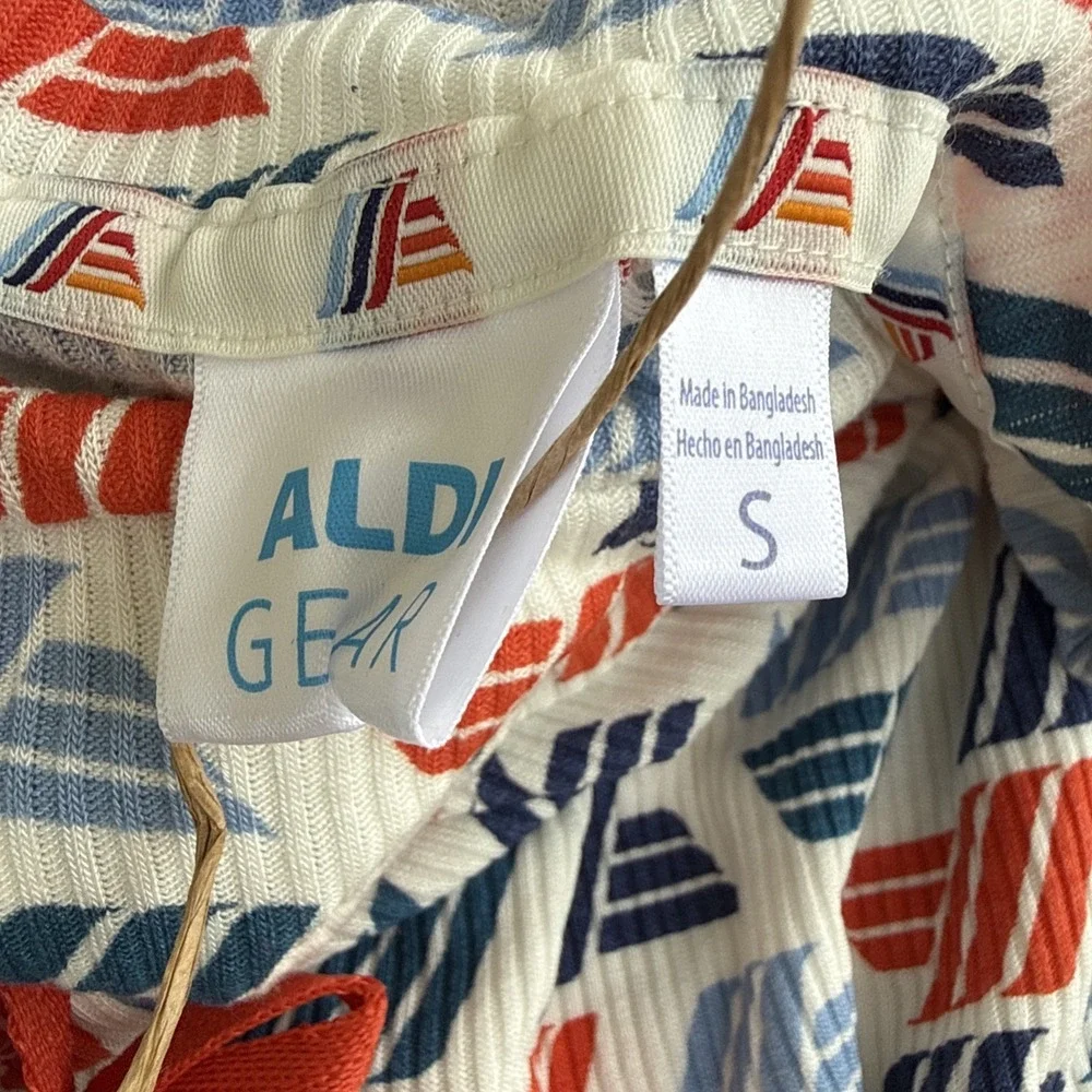 ALDI Gear Ladies‎ Cozy Ribbed Set All Over Print Size Small 4-6